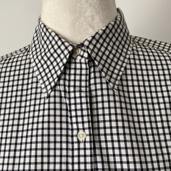 Lauren Ralph Lauren Puff Short Sleeve Gingham Button Down - Picture 4 of 12